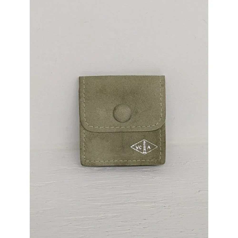 Authentic VAN CLEEF & ARPELS VCA Green Suede Style Jewelry Travel Pouch Bag